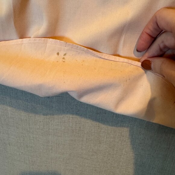 Ralph Lauren Classic Fit Short Sleeve Button Down XL Peach Shirt Blue Pony Logo - Picture 6 of 9